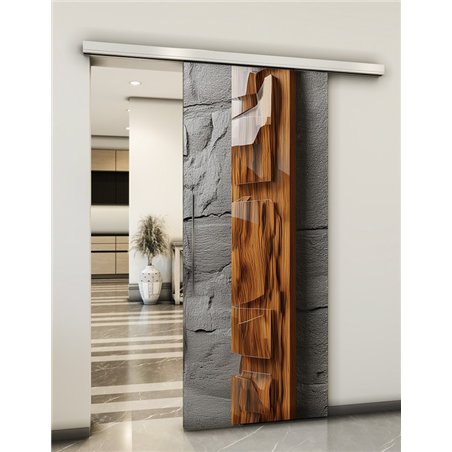 Holzschiebetür Slim-Line - Holzkunst Model 2076