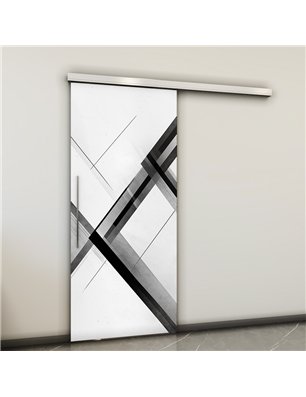 Holzschiebetür Slim-Line - Geometrie  Model 2044