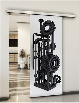 Holzschiebetür Slim-Line - Industrie Model 2032