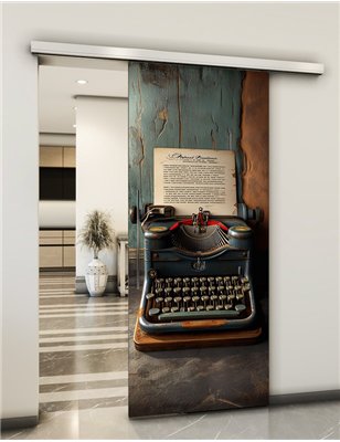 Holzschiebetür Slim-Line - Vintage Model 2027