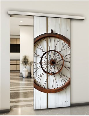 Holzschiebetür Slim-Line - Vintage Model 2037