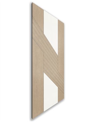 Holzschiebetür Nur Türblatt - Eiche und Weiss  Model 2019