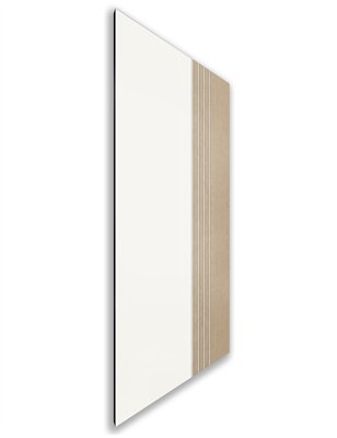 Holzschiebetür Nur Türblatt - Eiche und Weiss Model 2028