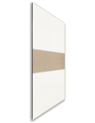 Holzschiebetür Nur Türblatt - Eiche und Weiss Model 2032