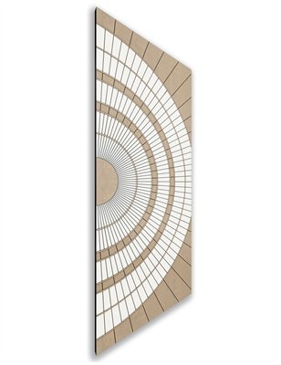 Holzschiebetür Nur Türblatt - Eiche und Weiss Model 2036