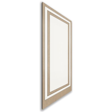 Holzschiebetür Nur Türblatt - Eiche und Weiss Model 2041