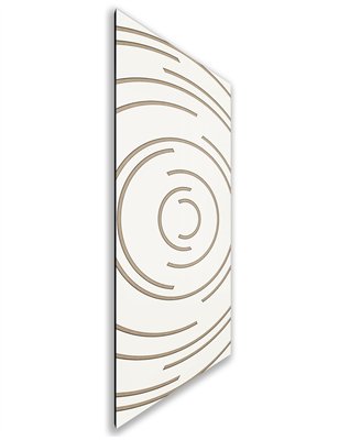 Holzschiebetür Nur Türblatt - Eiche und Weiss Model 2046