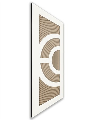 Holzschiebetür Nur Türblatt - Eiche und Weiss Model 2051