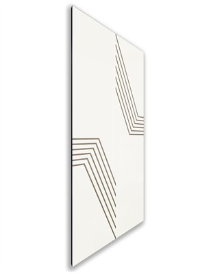 Holzschiebetür Nur Türblatt - Eiche und Weiss Model 2060