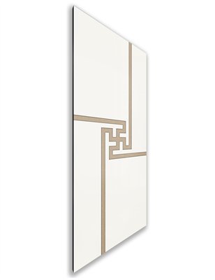 Holzschiebetür Nur Türblatt - Eiche und Weiss Model 2071