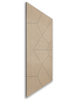 Holzschiebetür Nur Türblatt - Eiche und Weiss Model 2075