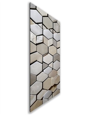 Holzschiebetür Nur Türblatt - Beton und Stein  Model 2027