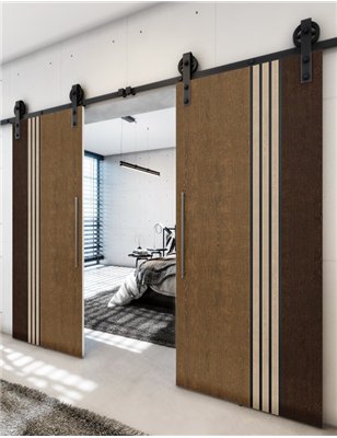 Holzschiebetür Barn-Line - Holz-Mix Model 3028