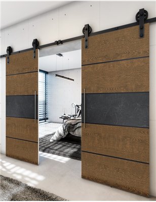 Holzschiebetür Barn-Line - Holz-Mix Model 3031