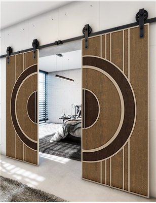 Holzschiebetür Barn-Line - Holz-Mix Model 3035