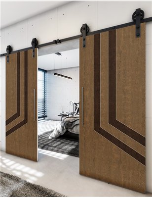 Holzschiebetür Barn-Line - Holz-Mix Model 3073