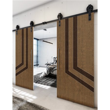 Holzschiebetür Barn-Line - Holz-Mix Model 3073