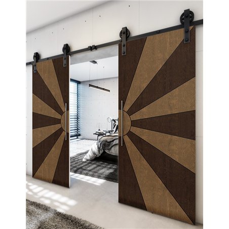 Holzschiebetür Barn-Line - Holz-Mix Model 3074