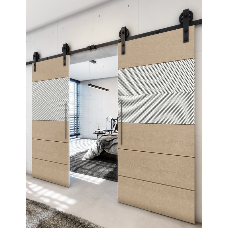 Holzschiebetür Barn-Line - Eiche und Weiss Model 3020 Holzschiebetür Barn-Line - Eiche und Weiss Model 3020