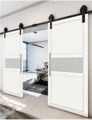 Holzschiebetür Barn-Line - Weiss Model 3042