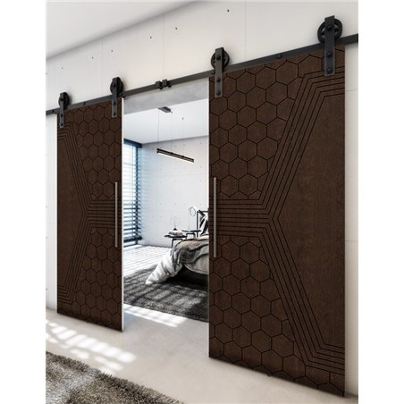 Holzschiebetür Barn-Line - Wenge Model 3080