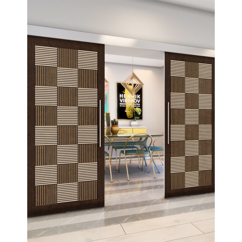 Holzschiebetür Eco-Line - Holz-Mix Model 3015 Holzschiebetür Eco-Line - Holz-Mix Model 3015