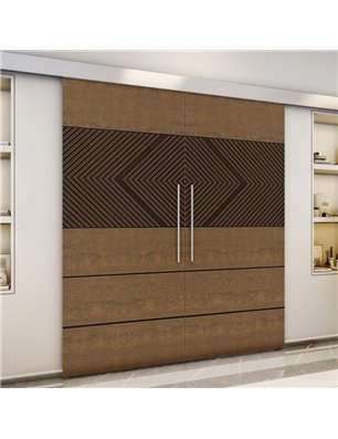 Holzschiebetür Eco-Line - Holz-Mix  Model 3020-3
