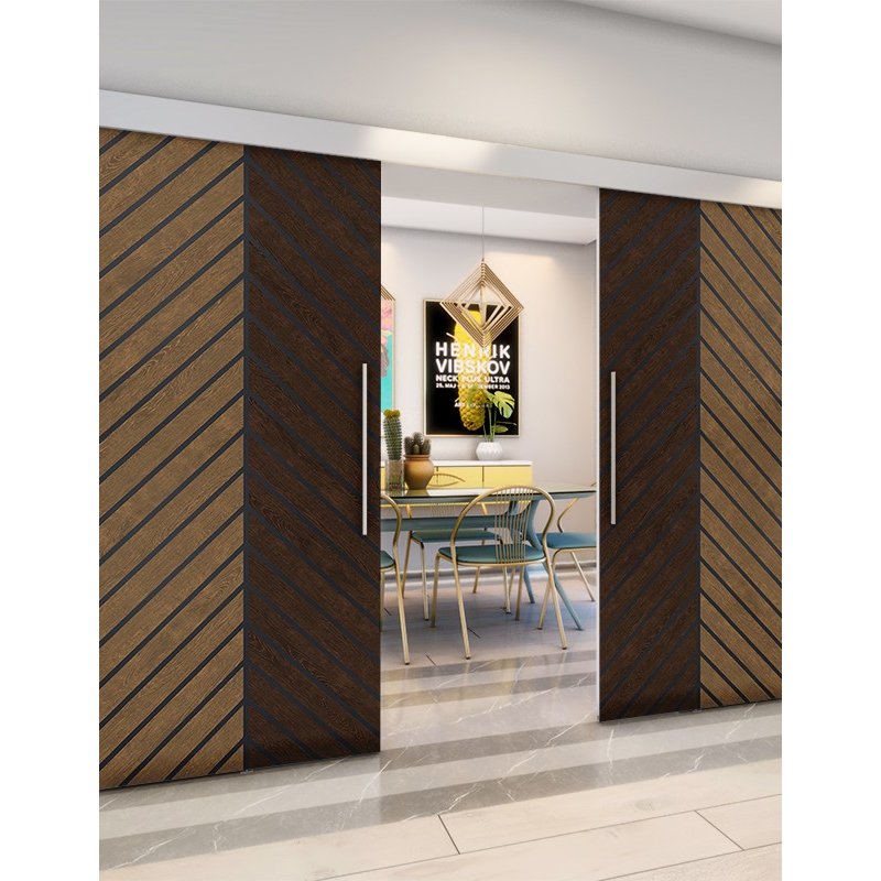 Holzschiebetür Eco-Line - Holz-Mix Model 3024 Holzschiebetür Eco-Line - Holz-Mix Model 3024
