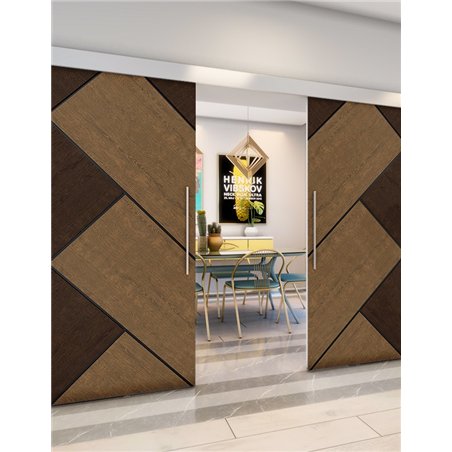 Holzschiebetür Eco-Line - Holz-Mix Model 3026