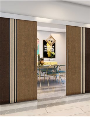 Holzschiebetür Eco-Line - Holz-Mix Model 3028