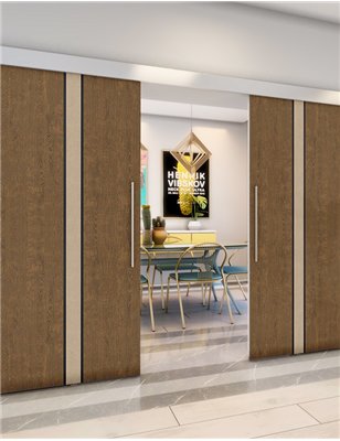 Holzschiebetür Eco-Line - Holz-Mix Model 3030