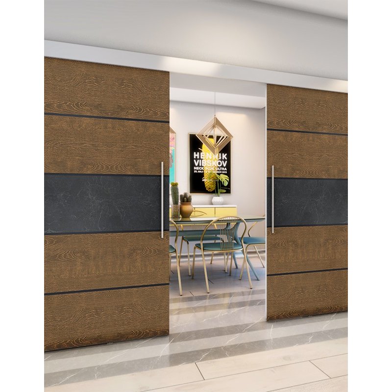 Holzschiebetür Eco-Line - Holz-Mix Model 3031 Holzschiebetür Eco-Line - Holz-Mix Model 3031