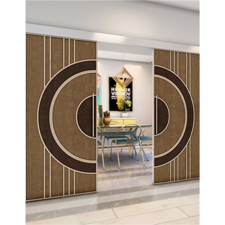 Holzschiebetür Eco-Line - Holz-Mix Model 3035