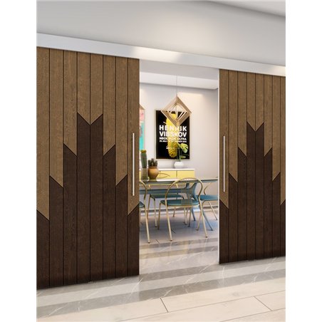 Holzschiebetür Eco-Line - Holz-Mix Model 3039