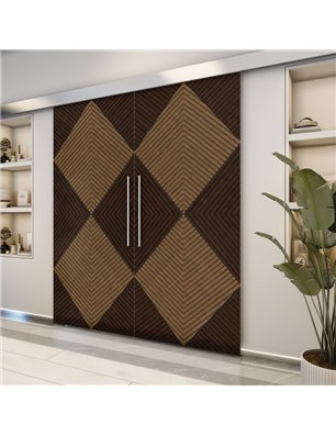 Holzschiebetür Eco-Line - Holz-Mix  Model 3054-2