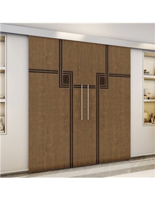 Holzschiebetür Eco-Line - Holz-Mix  Model 3059-3