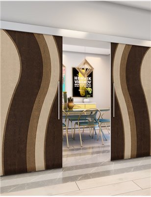 Holzschiebetür Eco-Line - Holz-Mix Model 3064