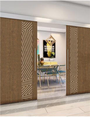 Holzschiebetür Eco-Line - Holz-Mix Model 3070