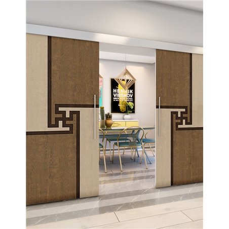 Holzschiebetür Eco-Line - Holz-Mix Model 3071