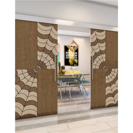 Holzschiebetür Eco-Line - Holz-Mix Model 3076