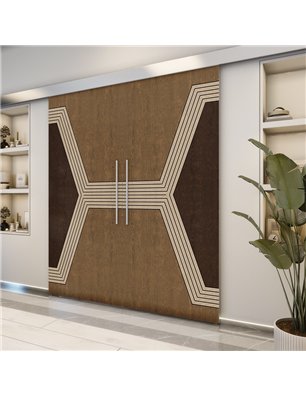 Holzschiebetür Eco-Line - Holz-Mix  Model 3079-2