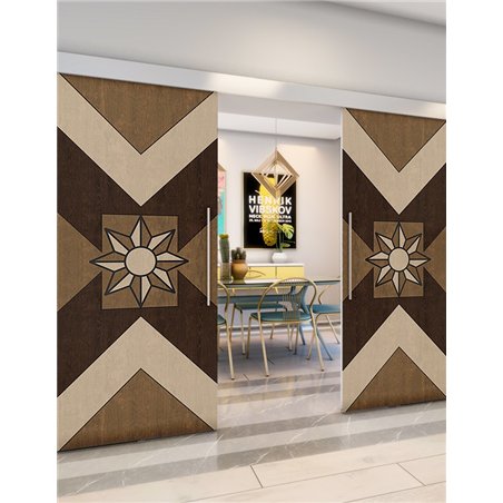 Holzschiebetür Eco-Line - Holz-Mix Model 3082