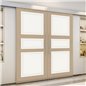 Holzschiebetür Eco-Line - Eiche und Weiss Model 3021 Holzschiebetür Eco-Line - Eiche und Weiss Model 3021
