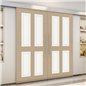 Holzschiebetür Eco-Line - Eiche und Weiss Model 3022 Holzschiebetür Eco-Line - Eiche und Weiss Model 3022