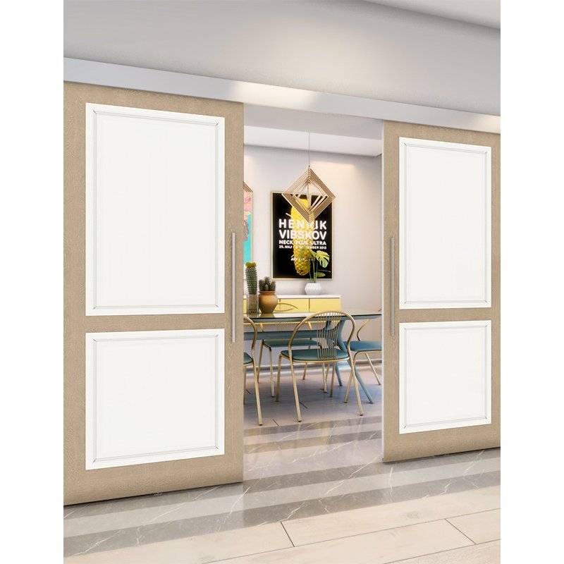 Holzschiebetür Eco-Line - Eiche und Weiss Model 3023 Holzschiebetür Eco-Line - Eiche und Weiss Model 3023