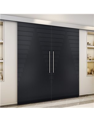 Holzschiebetür Eco-Line - Schwarz  Model 3053-3