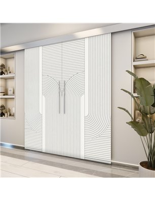 Holzschiebetür Eco-Line - Weiss  Model 3040-2