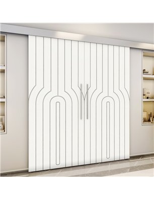 Holzschiebetür Eco-Line - Weiss  Model 3056-3