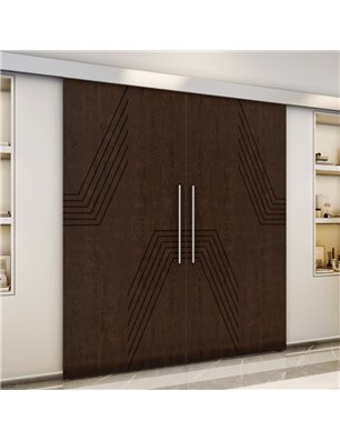 Holzschiebetür Eco-Line - Wenge  Model 3060-3