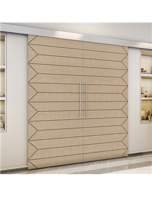 Holzschiebetür Eco-Line - Eiche  Model 3007-3